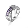 Mode av hög kvalitet 925 Silver Diamond Jewelry Heart Zircon Crystal Ring Valentine's Day Holiday Gifts HJ221294Z
