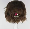 The Dark Knight Joker Men039s curto Curly Brown Cosplay WIG1708005