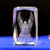 Fin Crystal Arts and Crafts Glass Cube Buddha Model Paperweight 3D Laser Engraved Tower Bridge Eye Big Ben Figurines Feng Shui Souvenirs Crafts