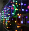 Multi-Color 4M*0.65M 100 LED Snow Edelweiss Curtains String Christmas Wedding Party Holiday Garden Decoration