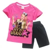 Jojo Siwa Pantaloncini per bambini Completi 2018 New Cartoon Maniche corte Jojo Ispirato Set di abbigliamento per bambini Moda Abiti estivi per ragazza C3911