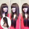 Brazilian hair Lace Frontal Wig #1B 27 Straight Ombre Brown Lace Frontal Wig Short Long rehanna hair style