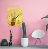 Будильник гостиной украшения спальни стены наклейки DIY Bell персонализированные дома искусство 3D зеркало настенные часы безмолвные часы 60101