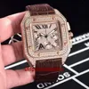 Topmerk Nieuwste Men039S Full Diamond Watch 44mm Japanse beweging VK Timing Multifunctionele beweging HighstreGth Glass 904L S8417208