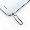 Billigaste ny SIM -kortnål för iPhone 5 4 4S 3GS iPad 2 Mobiltelefonverktyg Tray Holder Eject Pin Metal 10000PCScarton5544444