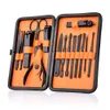 Kit de coupe-ongles 15 en 1 avec étui, ensemble de soins des ongles, coupe-pédicure, ciseaux, pince à épiler, couteau, ensemble de manucure professionnel, outils 9365994