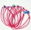 Hot Fashion Multicolor Evil Eye Bead 10 sztuk / partia Kabała Ręcznie Made Red String Bransoletka Kabala Good Luck Bransoletka dla kobiet Prezent A2