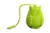 Silicone Owl Infuser Tea hoja de té Strainer Herramientas de café sueltas Especias de hierbas Filtro Filtro Difusor Regalo de fiesta 6 colores