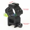 Rifle Ring Scope Mount Black Color Diameter 1inch or 1.18inch with Bubble Level Fits 21.2mm CL24-0206