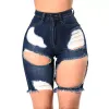 Retro Hohe Taille Denim Shorts Weibliche Plus Größe S XL 2017 Sommer Ripped Loch frauen Kurze Jeans Lässige Denim Shorts femininos