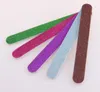 Glitter Nail Files Buffer Double Side Nail Art Care Tools Sanding Pedicure Manicure Care Makeup Tools Mix color