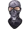 Tactische schedelmaskers Volledig gezicht Cover Balaclava Hoods Outdoor Cycling Skiing Ghost Skulls Scarf Halloween Party Mask Cap