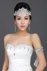 Vintage Wedding Bridal Druhna Kryształ Rhinestone Diamentowe Czoło Akcesoria Do Włosów Tassel Headband Crown Princess Headpiece Srebrny 67