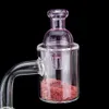 Smoke Glass Carb Cap Bubble Воздушное отверстие для Неуместного кварца Bnager Nail Bowl Club Quave Nights Bong Water Pipe Dab