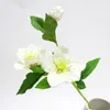 New Design 3 Heads Branch Flowers Artificial Seda Decoração