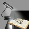 Flexible 10 LED Clip Clip-On Orchestra Music Stand Table Piano Lamp Night Reading Book Light with AC Adapter