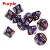 MAYITR New Arrivals 10PCS/Set Colorful D10 Dungeons Dragons Dice Set Acrylic Polyhedral Playing Games Dice 7 Color Choose