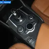 2017-18 per Alfa Romeo Giulia Stelvio Accessori Auto Central Gear Panel Cover Shift Decoration Adesivo in fibra di carbonio Autoadesivo