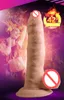 New Heating Vibrating Foreskin Dildos Suction Cup Artificial Realistic Penis Dick Vibrator Adult Female Masturbation Sex Toy For W7783912