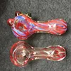 Pipes à main en verre soufflé pour fumer Beatuful Appearance Oil Rig Burners Pipe 2.95 Inch Best Spoon Pipes Free DHL