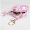 Bolsa de flamingo fofo em forma de chaveiro bolsa de moeda zíper pequena carteira personalizada keychain bolsa bolsa pingente de moda jóias