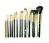 2018 Ny sminkborste 12 Professionell Makeup Brush Set Pulver / Svart / Naked Gold, DHL Gratis Express.