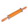 Non-stick siliconen glooiende pin deeg roller met verstelbare dikte ringen 50cm glooiende pin totale lengte met een 25 cm vat