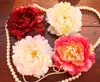 Konstgjorda peony silke blomma huvuden bröllopsfest hem dekoration 11cm diy corsage huvudbonad tofflor falska blomma multi färger