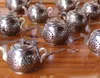 MINI Cute Stainless Steel Tea Infuser Pendant Design Home Office Tea Strainer Gift Teapot Type Creative Tea Accessories 50pcs5210101