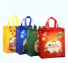 Sac à provisions de grande capacité de noël 4 couleurs sacs-cadeaux non tissés sac de prix bon marché de haute qualité en gros