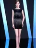 High-Quality Black Sexy Baggy Short hip Prom Dresses Round Neck Zipper New Handmade Beaded Party Cocktail Dresses HY094