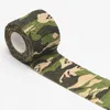 5cmx4.5m Camouflage Självhäftande elastiskt bandage för tatueringspenna Tatuering Grip Wrap för kroppsfyllnadsfinger Elbow Protection