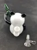 2018 Bong panda in vetro all'ingrosso, bong in vetro personalizzato Ciotola per trasporto gratuito.14mm