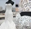 Verkliga bilder Elegant Ärmlös Beaded Mermaid Bröllop Klänningar Lång Kvinnor Golvlängd Bröllopklänning Lace Up Wedding Gowns Custom