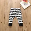 Vestiti del neonato Halloween Bambino del bambino Abbigliamento per ragazzi Top Felpa con cappuccio Pantaloni a righe con teschio 2 pezzi Ragazzi Abiti Set Autunno Bambini Abbigliamento per bambini 0-24M