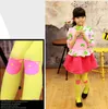 Spring Summer Girls Velvet Pantyhose Children Leggings Socks Cute Cartoon Cat Fish Pattern Candy Color Quality 10 colors