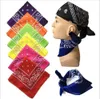 Nova bandana paisley 100 algodão cabeça envoltório durag bandanna verão motociclista headwear faixa de cabelo 6560053