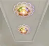 9W LED Flores de Cristal Luzes Corredor Entrada Corredor Lâmpada De Teto Pequeno Balcão Varanda Luminária De Iluminação De Teto
