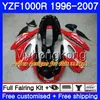 Ciało dla Yamaha All Black Hot Thunderace YZF1000R 96 97 98 99 00 01 238HM.23 YZF-1000R YZF 1000R 1996 1997 1998 1999 2000 2001 2001 Wróżki