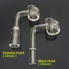 Domeless Frosted Club Quartz Banger Nail 10mm 14mm 18mm Male Female Joint Real Quartz Nail 90 45 Degree Bucket Bangers