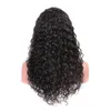 10-24 inch Virgin Brazilian Water Wave Wavy Human Hair Lace Front Wigs For Black Women 150% Density Glueless Lace Front Wigs