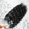 Estensioni dei capelli umani dell'onda profonda del Brasiliano Micro Loop Capelli umani 100g 1G / S 100% 100% Remy Destensione dei capelli umani Micro collegamento Estensioni dei capelli umani