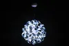 crystal chandelier Pure white ball snowball 550 mm Iron and steel diameter Sky blue crystal