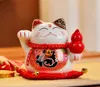 Cartone animato Mini ornamento in ceramica carino grasso felice gatto fortunato agitando la mano Maneki Neko salvadanaio per la decorazione domestica regalo giocattolo 11yl BB4455822