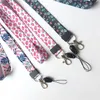 Universal cell phone Cartoon Lanyard strawberry leaves flowers Neck Straps Keys ID Card Gym Phone Chain Long Hanging strap for iphone xiaomi