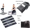 Conjunto de 4 faixas de resistência resistentes para ioga, cores pretas, moda, esportes, academia, treino, exercício, fitness4658019