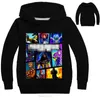 Battle Royale Hoodies Sweatshirt Casual Långärmad Outwear Streetwear Pullover T-shirt Svart Kläder Boys Girls Present