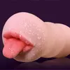 Realistic Male Masturbator Oral Sex Mouth Tongue Blowjob Compact Artificial Pocket Pussy Adult Sex Toy For Men Masturbation Cup 311624419