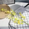 Wholesale pousando casamento decorativo flor 5 garfos Phalaenopsis simulação artificial flores para plantas decorativas de casamento