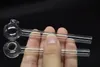 Great Pyrex Thick Glass Oil Burner Smoking Pipes thick clear tube nail somking pipes water pipes free shipping